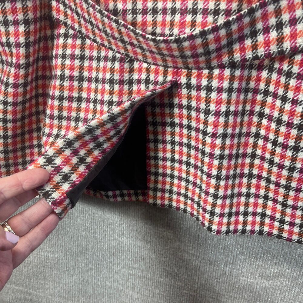 Talbots Blazer Womens 18W Plaid Houndstooth Career Classic Preppy Tailored Chic - Picture 8 of 16